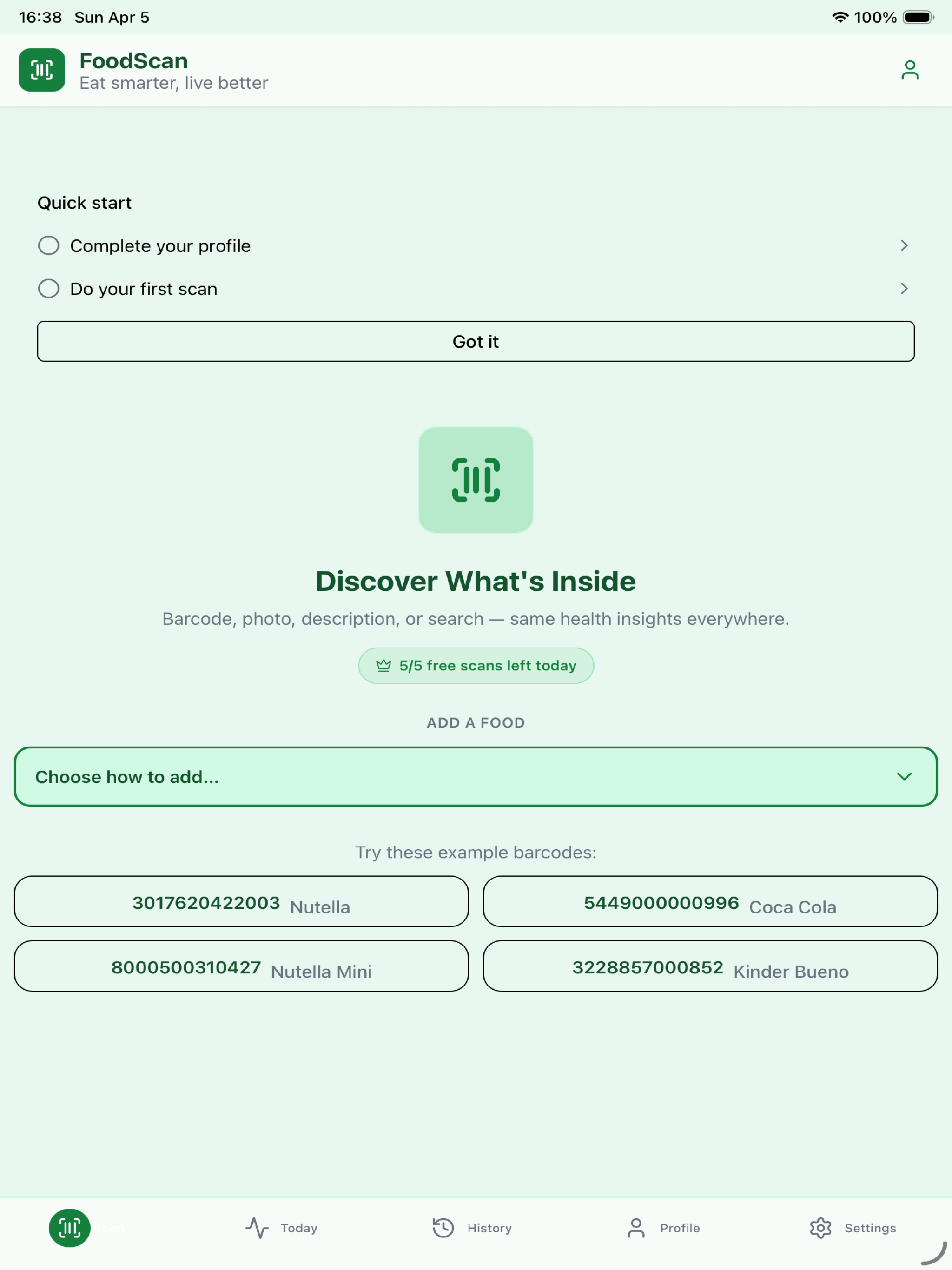 FoodScan - AI Food Scanner
