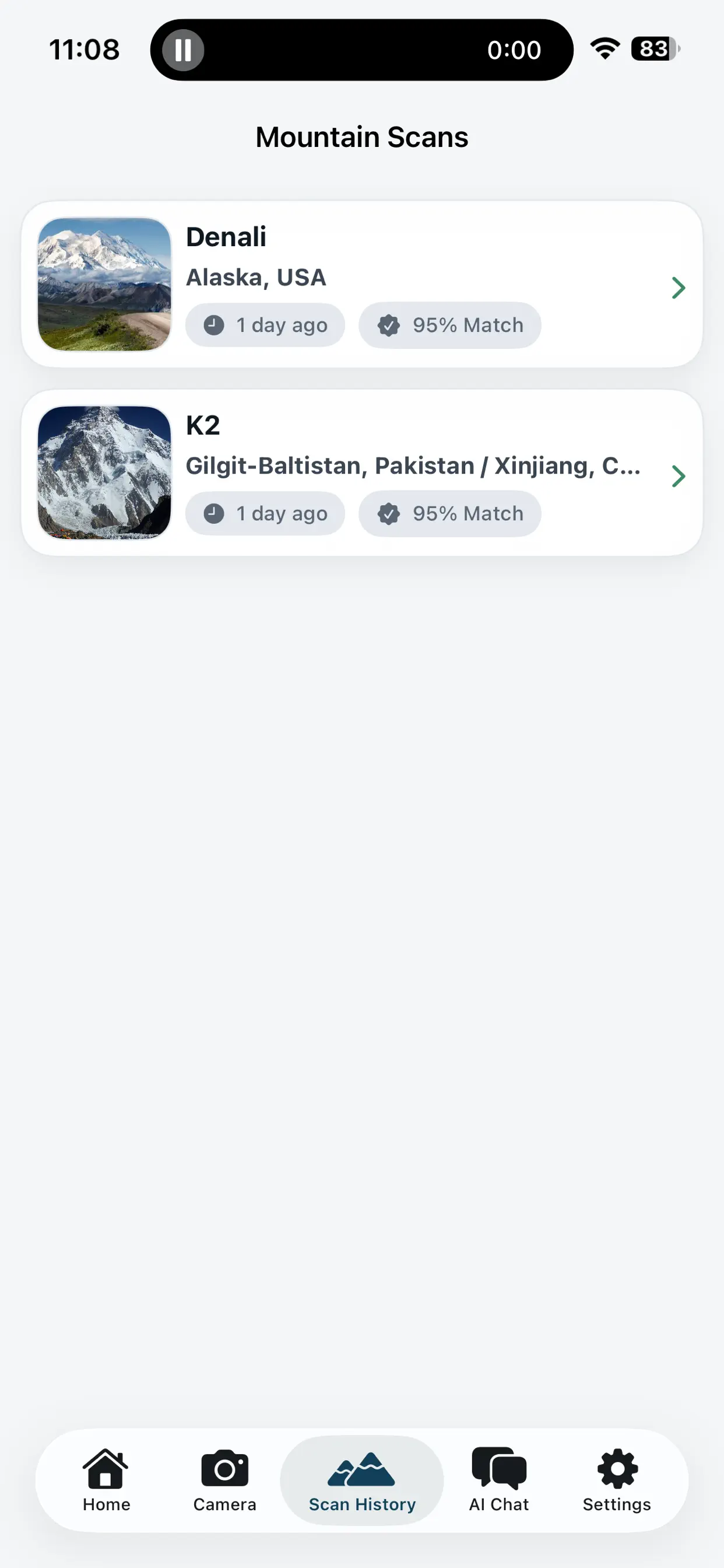 #8. Mountain Identifier: Peak + (iOS) di: Anum Mian