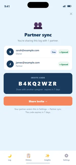 Lullwise: Baby Feed & Nap Log screenshot 3