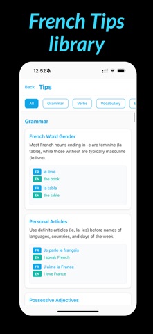AllezLearn iPhone screenshot