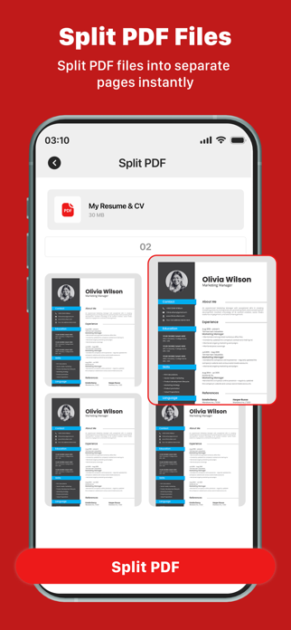Merge Pdf-Split, Combine Files Screenshot 2 of 7