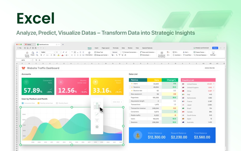 #5. WPS Office - PDF, Docs, Sheets (macOS) 由: KINGSOFT OFFICE SOFTWARE CORPORATION LIMITED