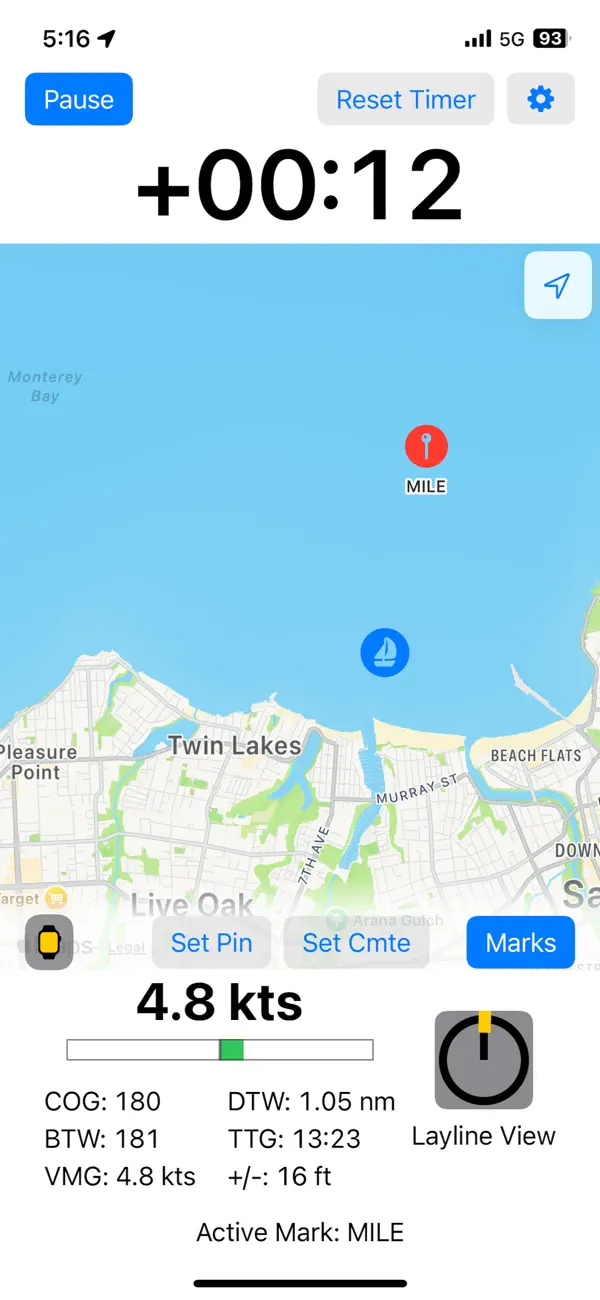 Screenshot #1 pour Regatta Countdown Timer