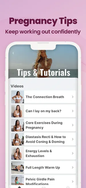 Pregnancy Workouts: JustGetFit screenshot 4