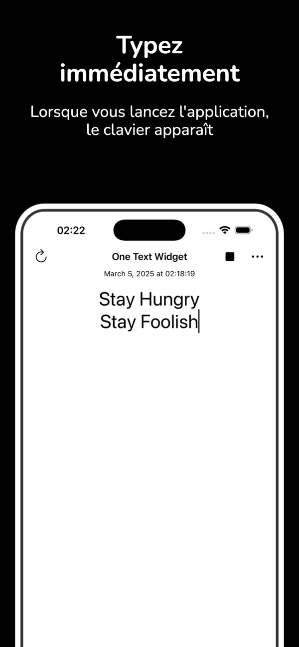 Screenshot #1 pour One Text Widget