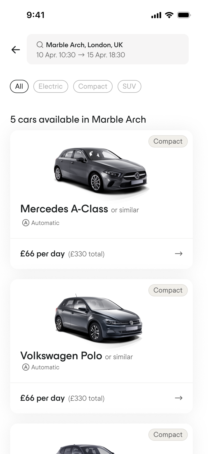 Virtuo: hassle-free Car Rental screenshot 1