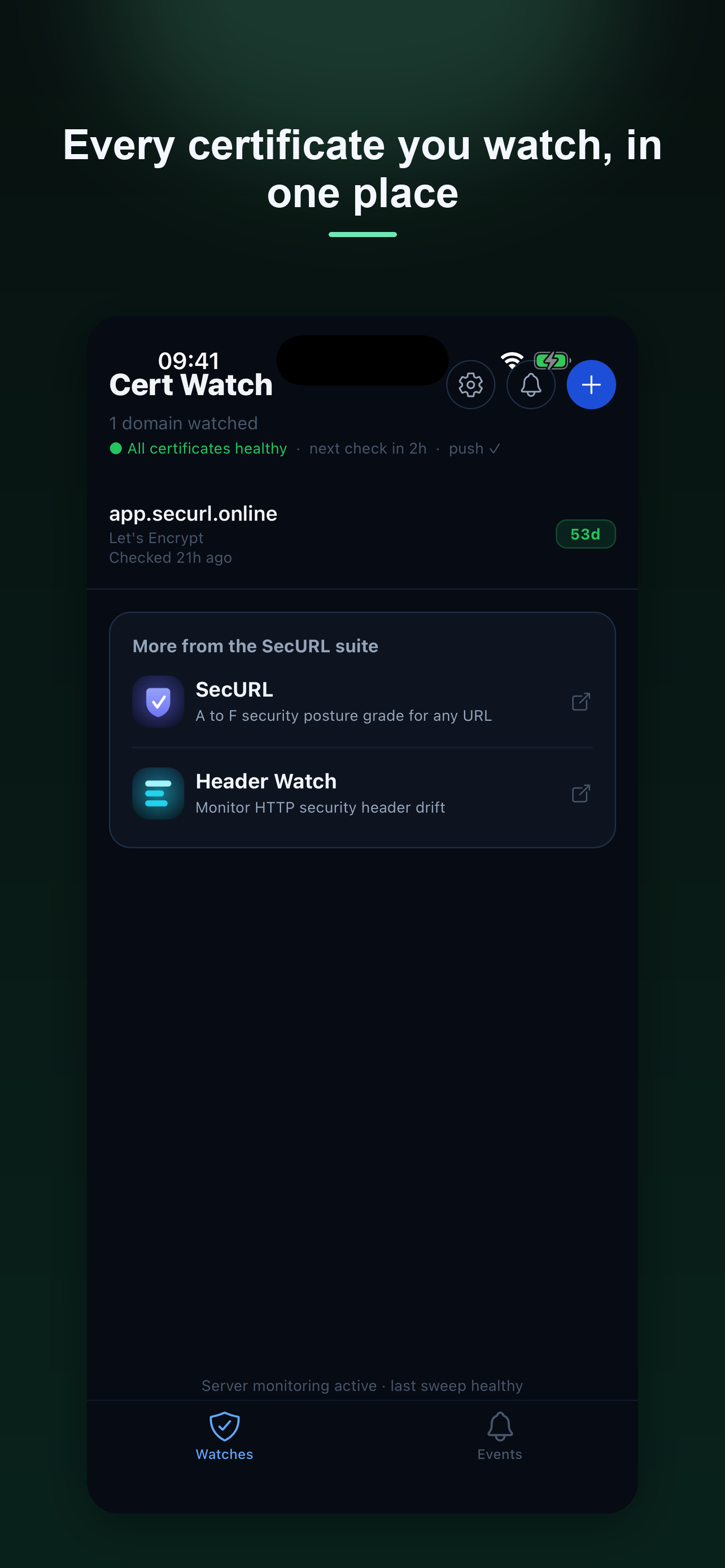 Cert Watch: SSL Expiry Alerts screenshot 3
