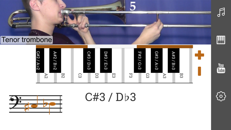 #3. 2D Trombone Slide Positions (iOS) 由: DENYS BELIAEV
