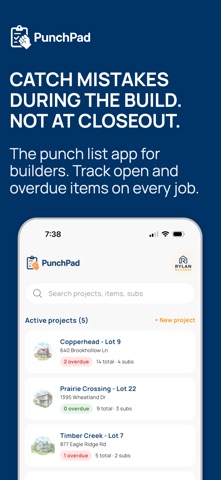 PunchPad: Punch List App Screenshot 1 of 6