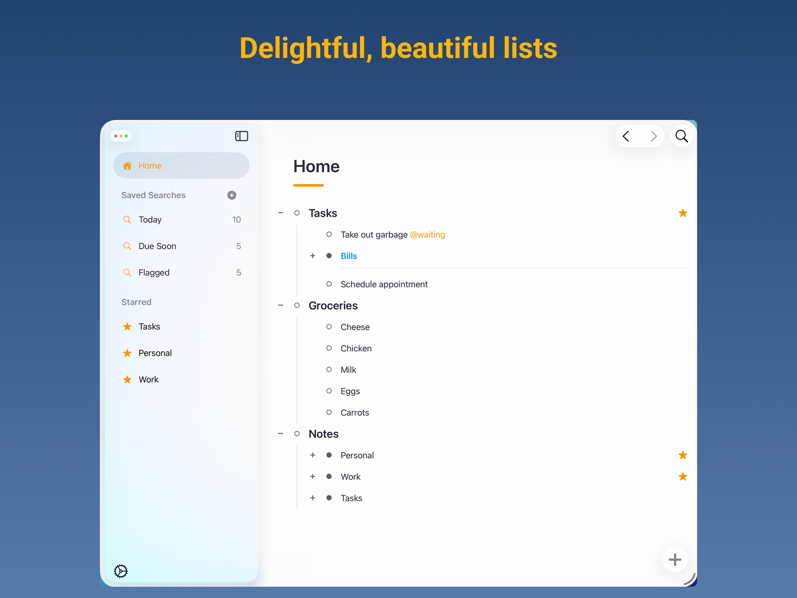 Airlist - Notes & Tasks