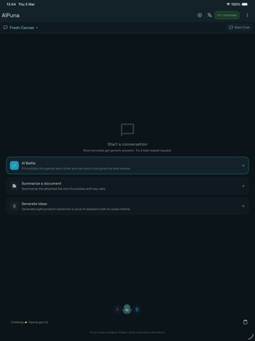 AIPuna – Compare AI Models iPad screenshot