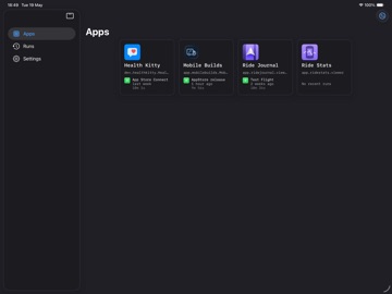 Mobile Builds iPad screenshot
