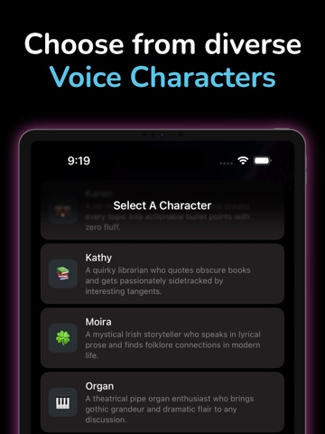 Convo: Talk to AI Companions iPad screenshot