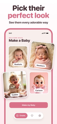 Futura: Baby Face Generator iPhone screenshot