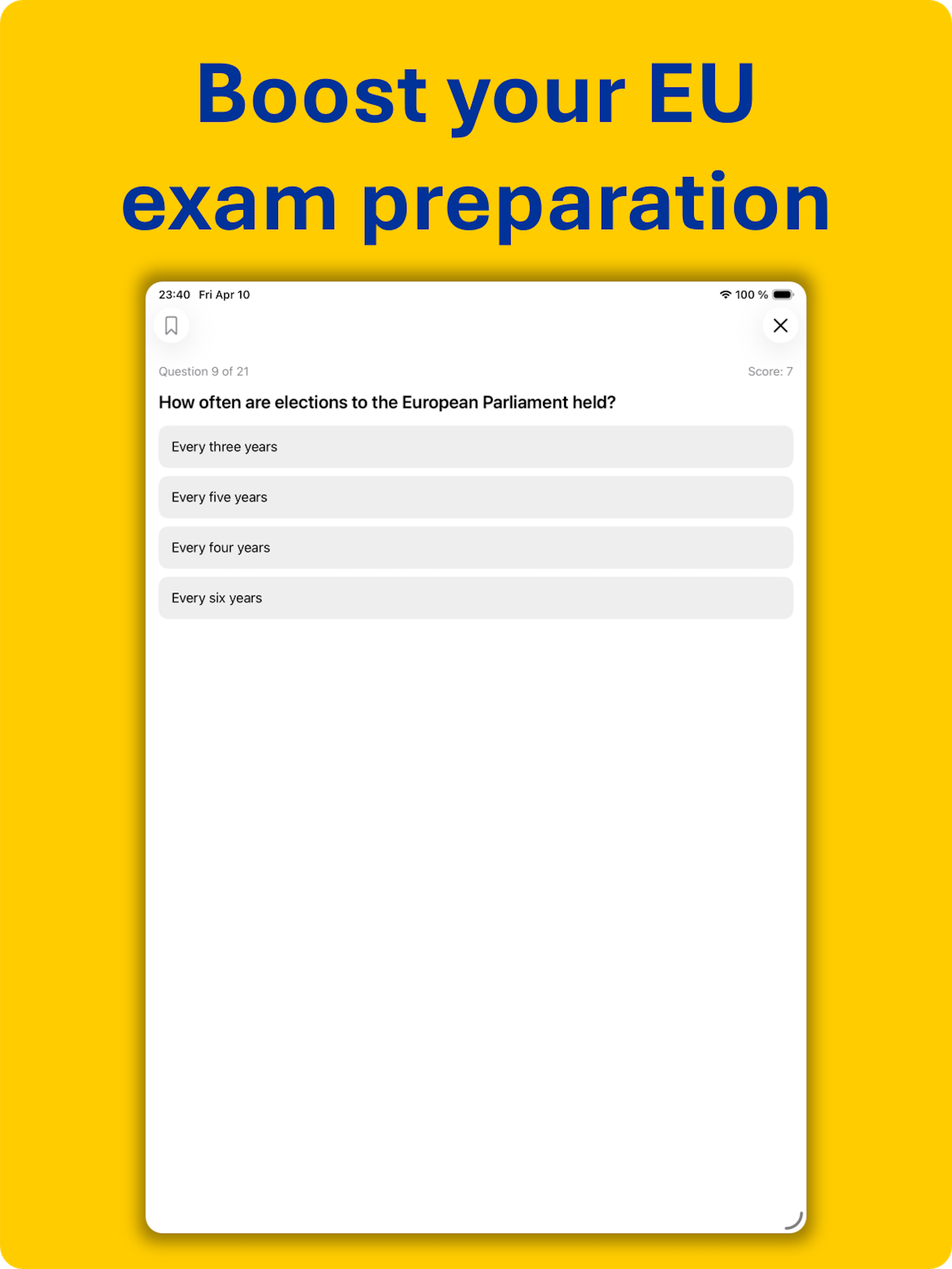 EU Quiz for EPSO Preparation