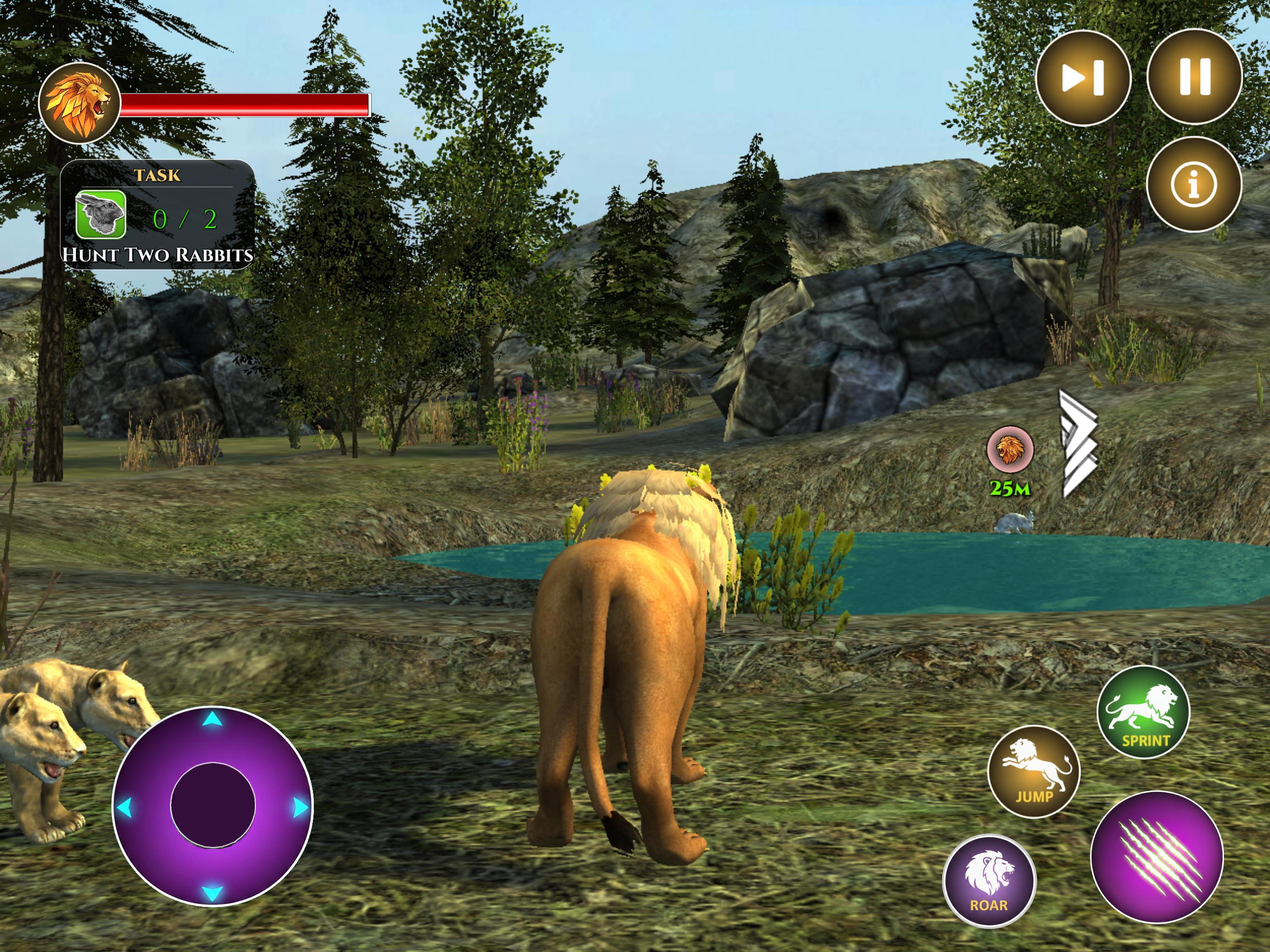 Angry Lion Hunt Adventure Sim