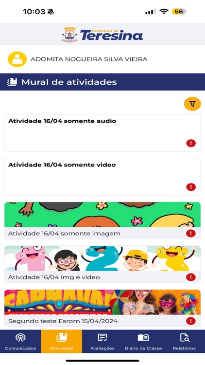 Avaliação Escolar screenshot-3