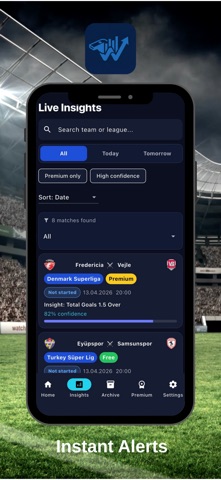 FinalWhistles: AI Predictions Screenshot 2 of 4