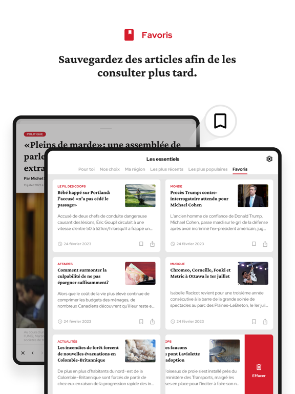 Le Quotidien iPad screenshot 5 - News app