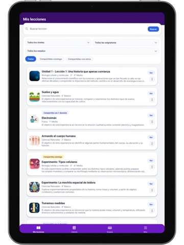 BioClass iPad screenshot
