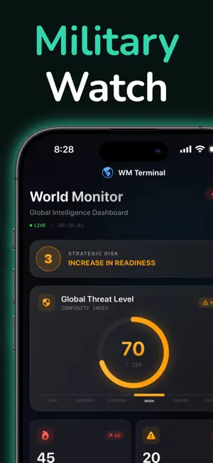 World Monitor App: Terminal screenshot 3