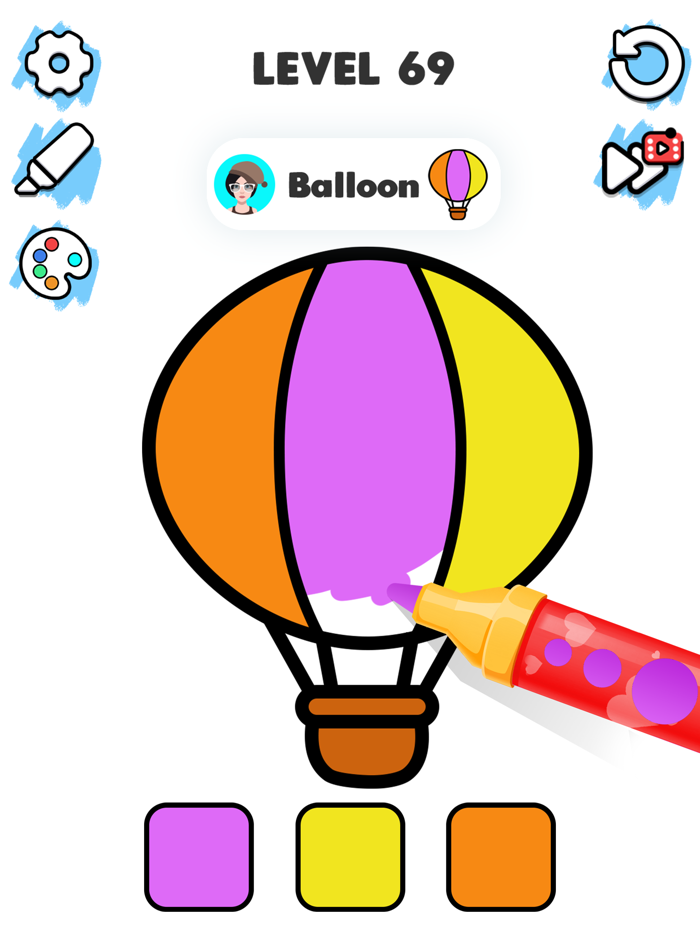 Color ASMR Game Coloring Page