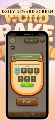 Word Bake: Crossword Game iPhone screenshot