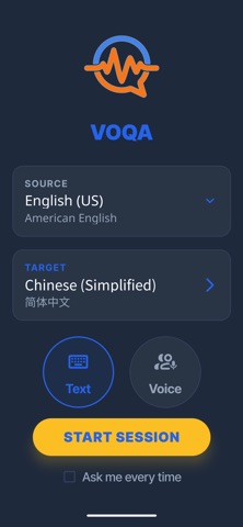 Voqa：实时语音翻译官 screenshot