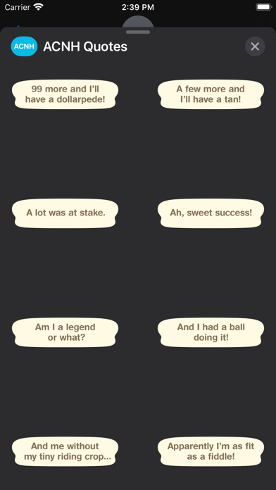 Screenshot #3 pour ACNH Quotes