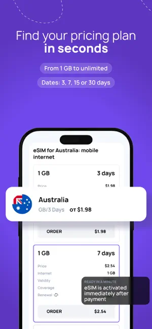 eSimka: eSIM for Travel Data screenshot 2