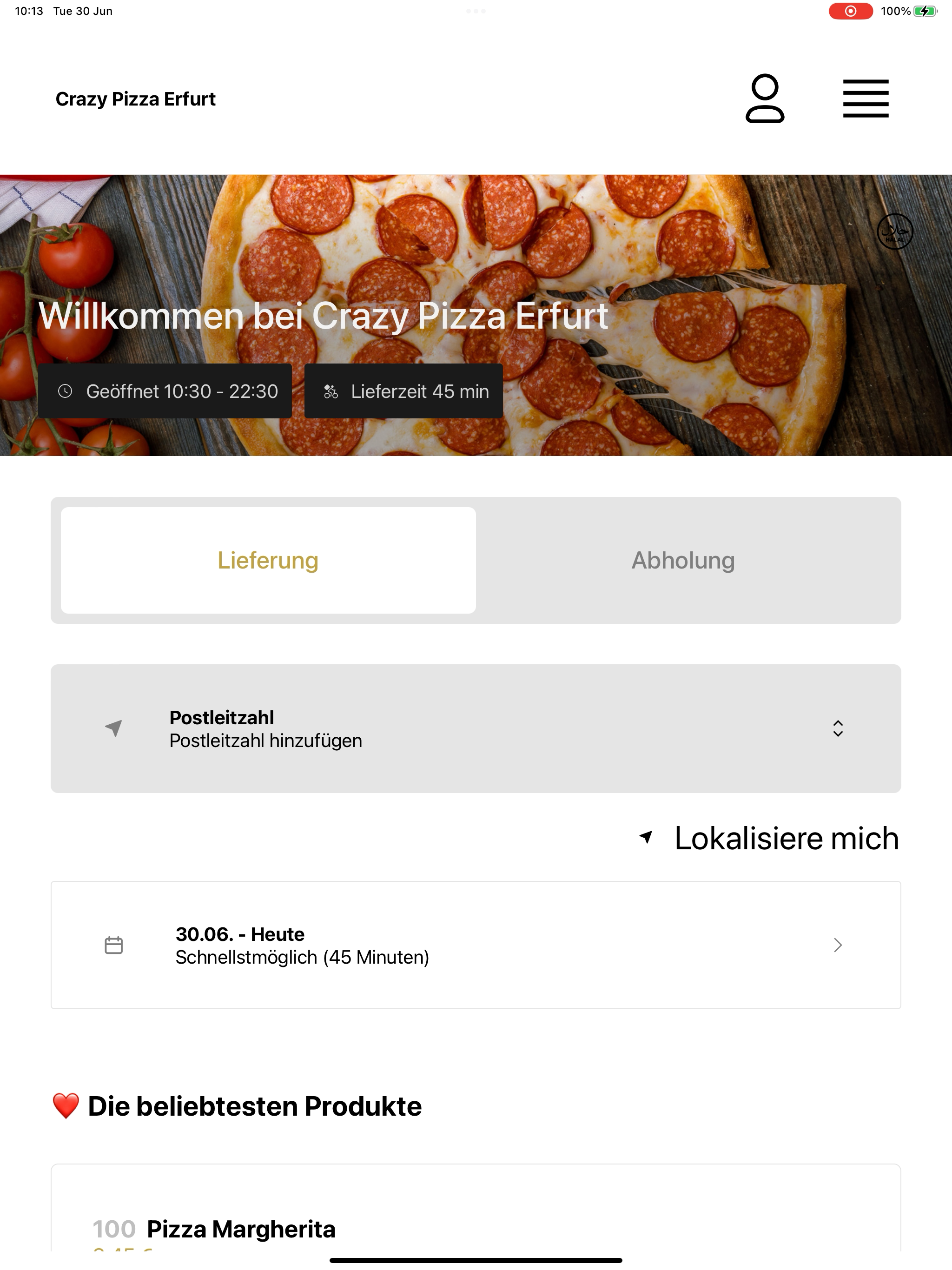 Crazy Pizza Erfurt screenshot 5