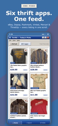 ThriftX iPhone screenshot