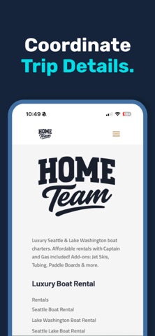 Hometeam Boat Rental screenshot