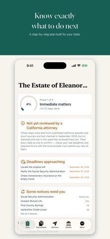 Settle: Probate & Executor Screenshot 1 of 6