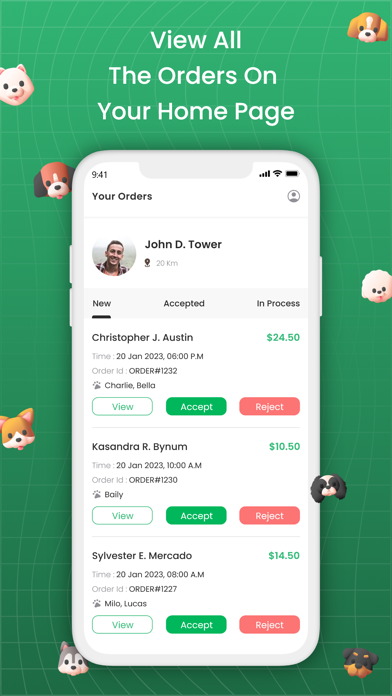 Fox-Dog-walking Provider Screenshot
