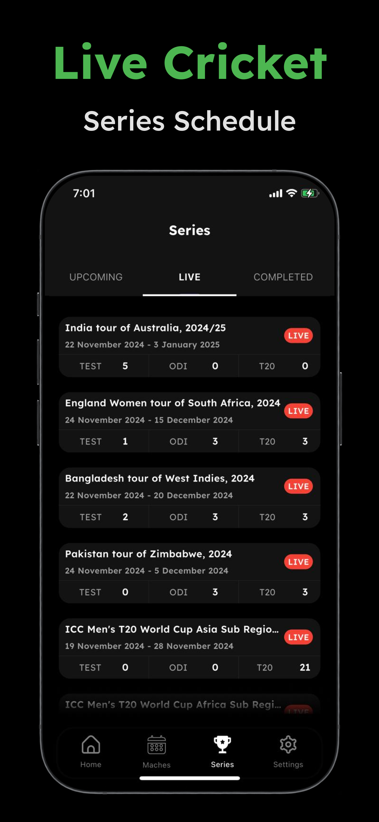Live Cricket - Live Line 2025