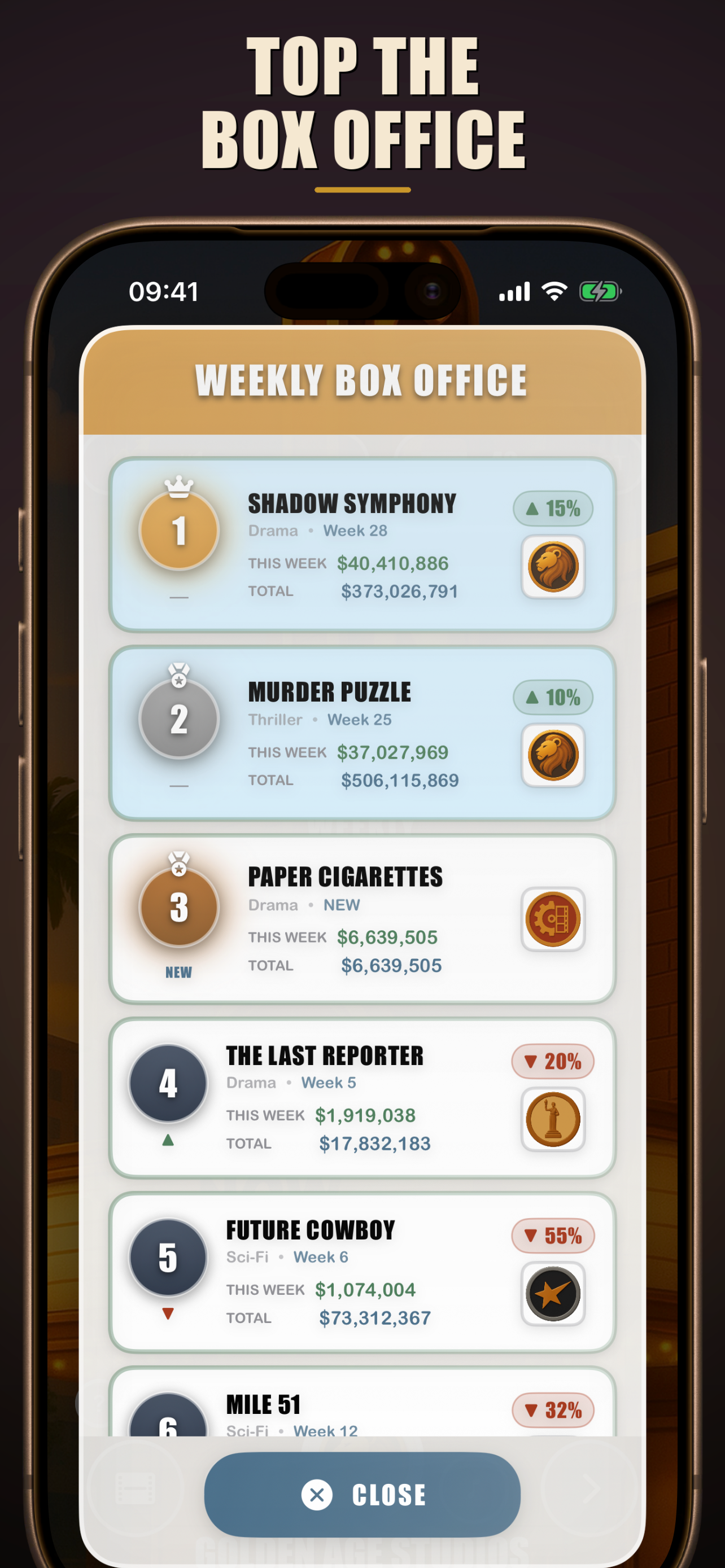 Hollywood: Movie Studio Tycoon screenshot 10