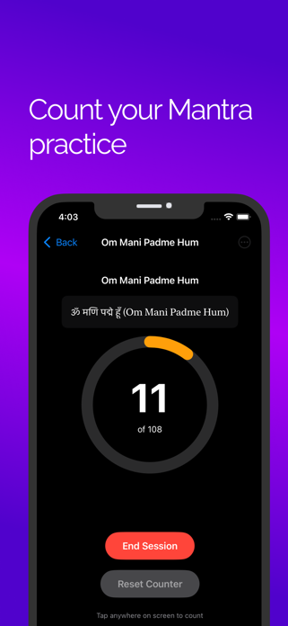 Mantram: practice sadhana Screenshot 1 of 4