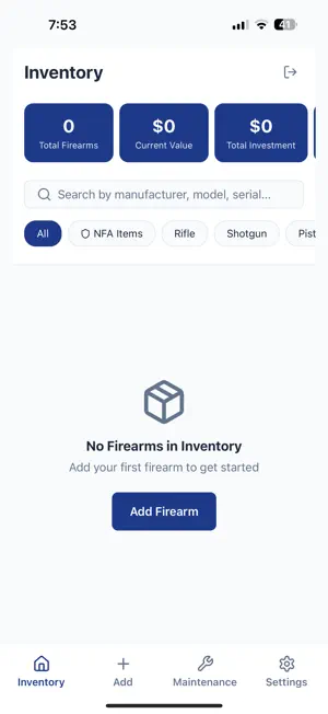 VaultArm: Firearm Inventory screenshot 2