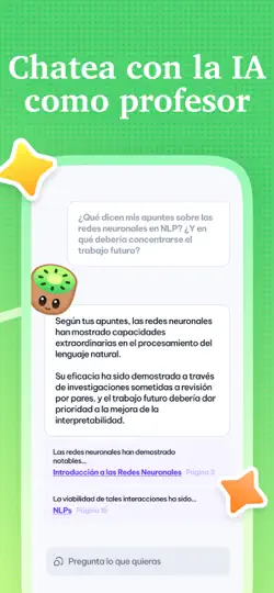 Captura de pantalla de Kiwi AI - Notetaker en iPhone 6
