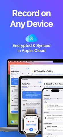 AI Note Taker – VoicePen iPhone screenshot