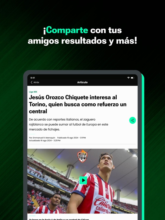 TUDN: TU Deportes Network iPad screenshot 5 - Sports app