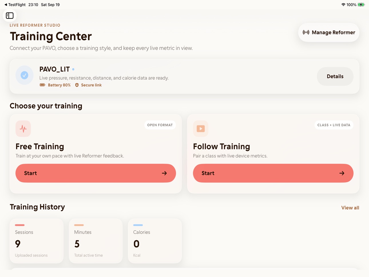 Screenshot 3 of Pavo Fitness HD