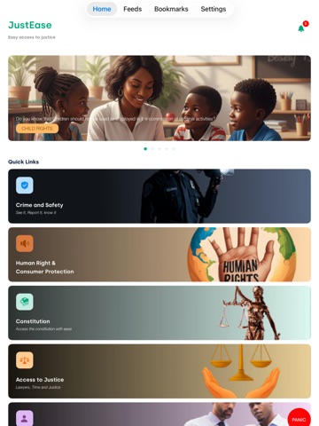 JustEase iPad screenshot