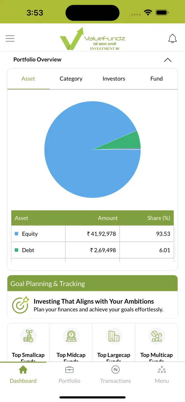 #3. Valuefundz (iOS) De: Valuefundz Private Limited
