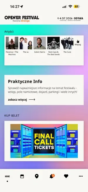 Open’er ‘26 iPhone screenshot 1