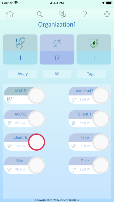 WetSens Monitor Screenshot