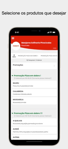 Manjares Pizzaria e Esfiharia iPhone screenshot
