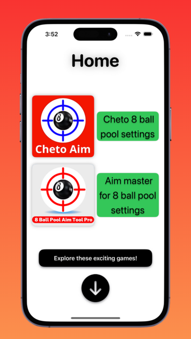 Aim master 8 ball pool Cheto Screenshot