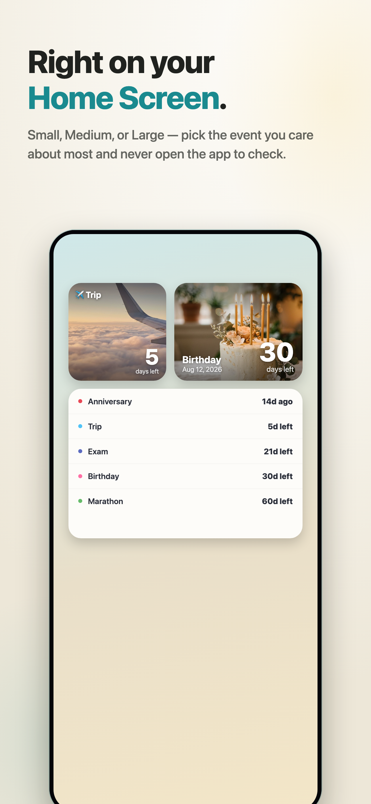 Days Counter: Countdown Widget screenshot 2